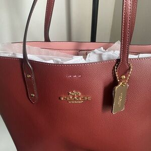 Coach Leather Large Tote Bag